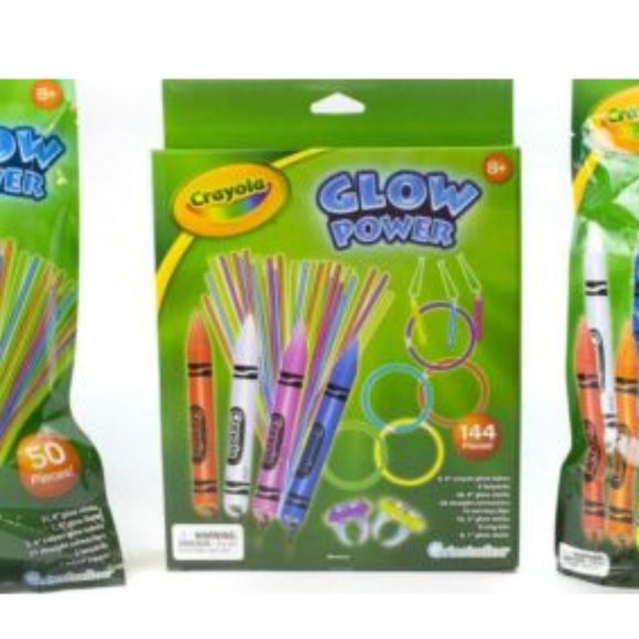 Over Pound of Bundle of Grin Studios Crayola Glow Bundle Plus Glow Lanterns !! - Picture 1 of 5